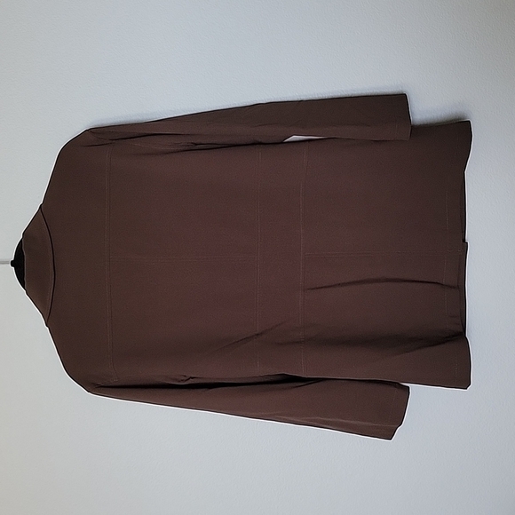 J.Jill Office Neutral stretch Dark Roast brown NWT size 8 jacket - Picture 7 of 9